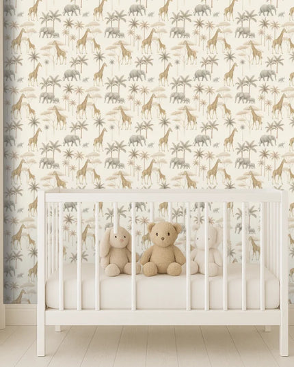 Studio Swaai – Savanne Safari Behang | Beige SW-77-SS01