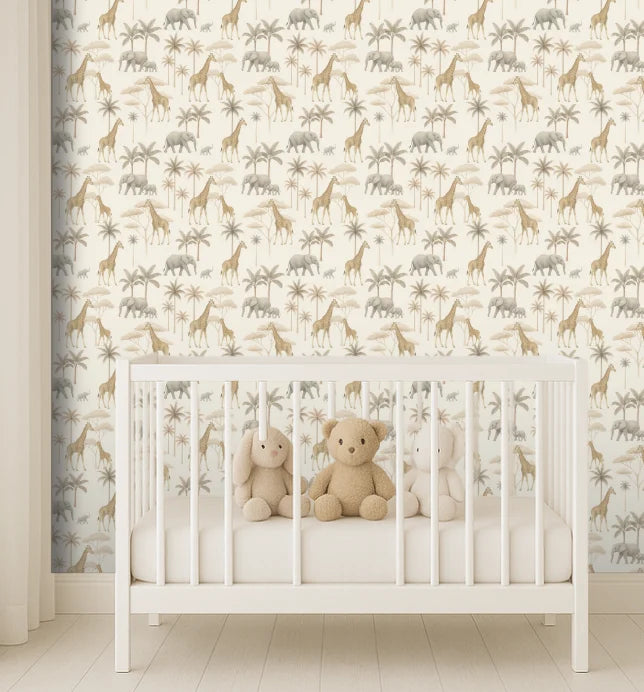 Studio Swaai – Savanne Safari Behang | Beige SW-77-SS01
