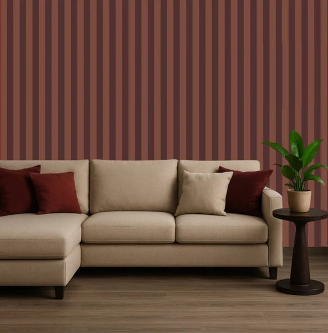 Studio Swaai – Rosso Duo Lines Behang | Rood SW-76-RR05