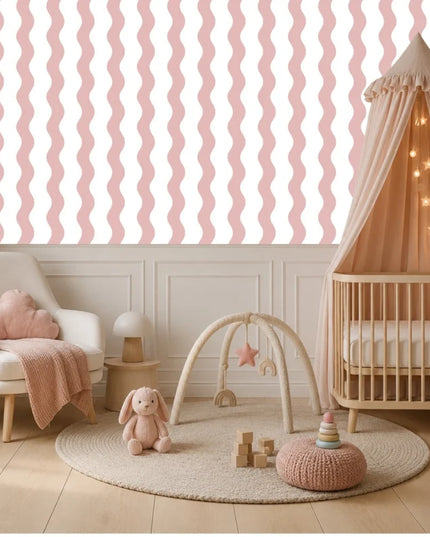 Studio Swaai - Blush Waves Behang | Roze SW-85-MW03