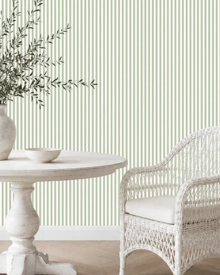 Studio Swaai – Sage Côte Stripes Behang | Groen SW-84-CS03