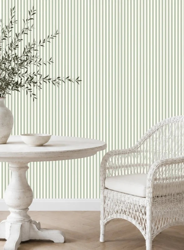 Studio Swaai – Sage Côte Stripes Behang | Groen SW-84-CS03