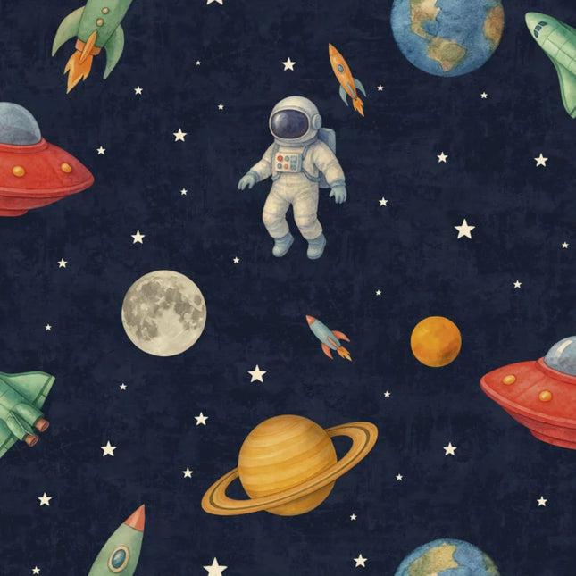 Studio Swaai – Space Explorer Behang | Nachtblauw SW-78-SE01