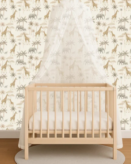 Studio Swaai – Savanne Safari Behang | Beige SW-77-SS01