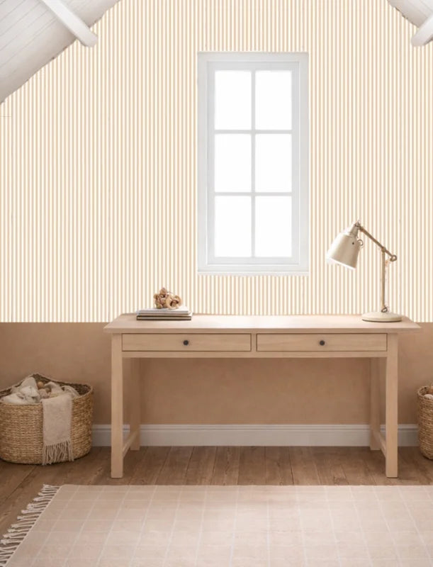 Studio Swaai – Camel Côte Stripes Behang | Beige SW-84-CS01