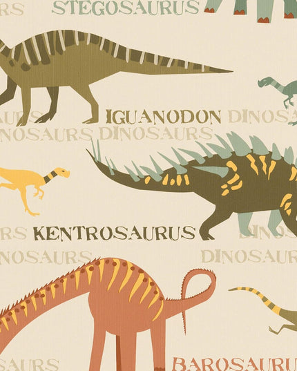 Studio Swaai – Retro Dino Safari Behang | Multicolor SW-73-DS01