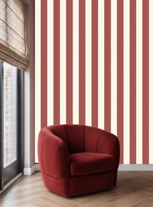 Studio Swaai – Ruby Stripes Behang | Rood SW-75-MS07