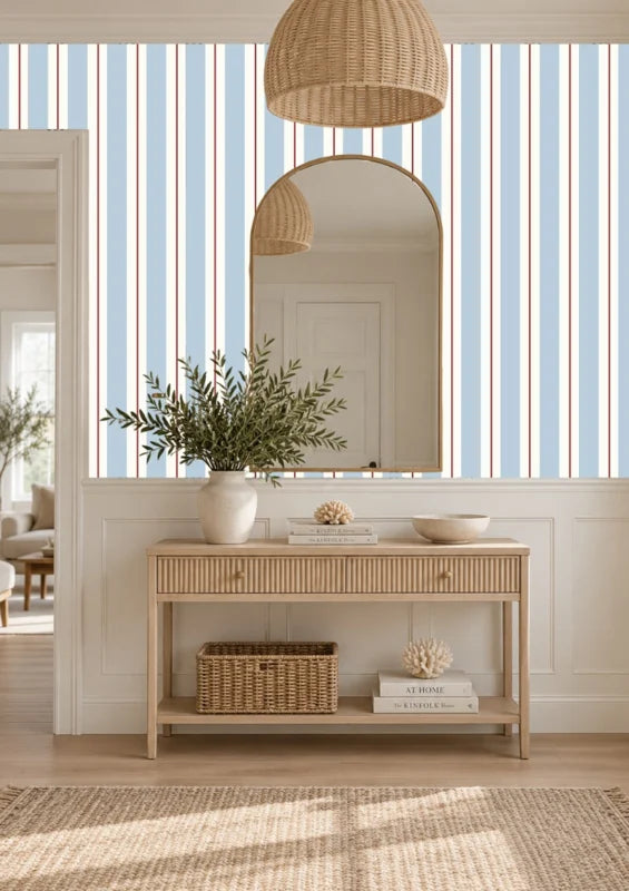 Studio Swaai – Baltic Accentline Behang | Blauw & Rood SW-83-BA01