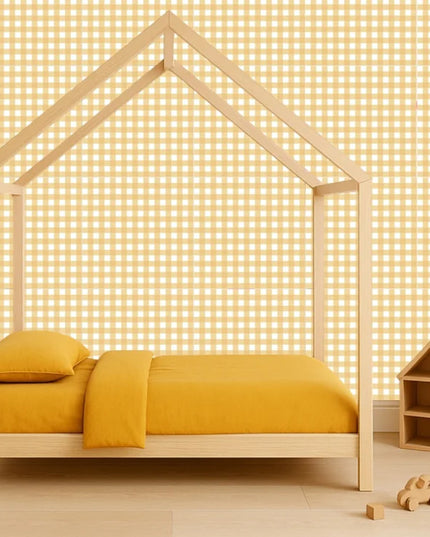 Studio Swaai – Honey Checks Behang | Geel SW-81-VR01