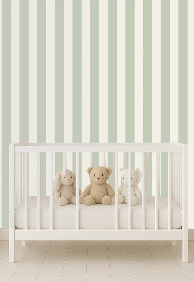 Studio Swaai – Minty Stripes Behang | Mintgroen SW-75-MS01