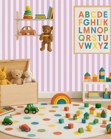 Studio Swaai – Purple Pop Lines Behang | Paars SW-76-RR03