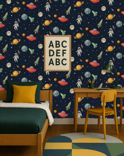Studio Swaai – Space Explorer Behang | Nachtblauw SW-78-SE01