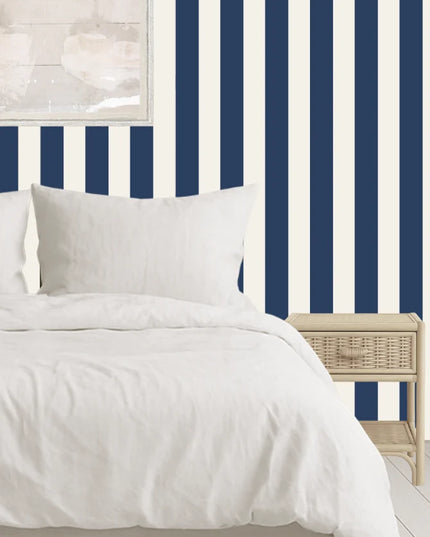 Studio Swaai – Midnight Stripes Behang | Donkerblauw SW-75-MS02