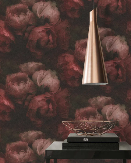 Studio Swaai – Pioenwals Dieproos Behang | Rood SW-82-RR01