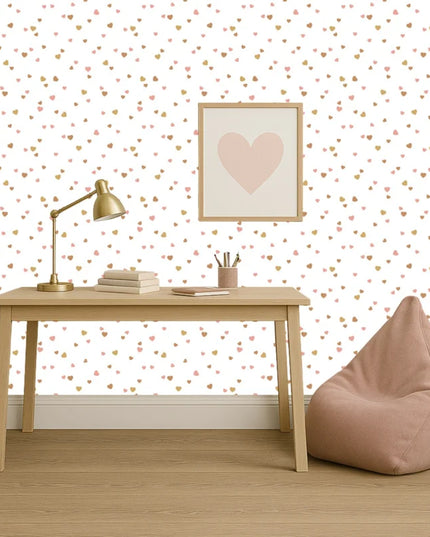 Studio Swaai – Hartjesdans behang | Terracotta & Roze SW-74-HC02