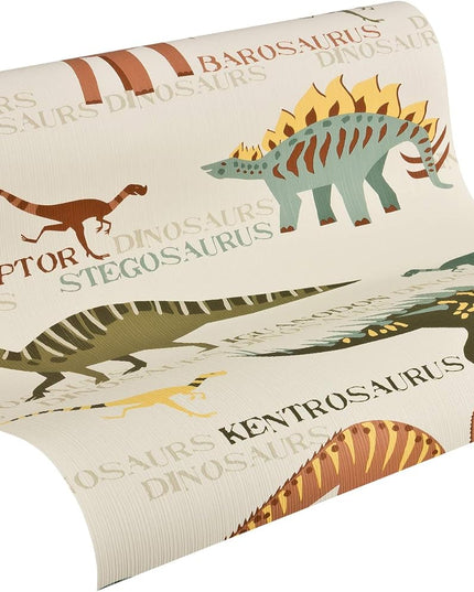 Studio Swaai – Retro Dino Safari Behang | Multicolor SW-73-DS01