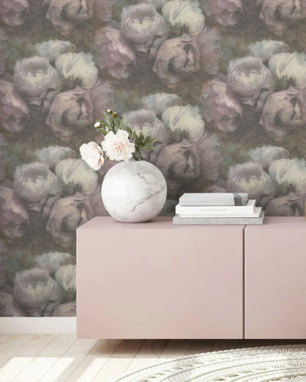 Studio Swaai – Pioenwals Lilasage Behang | Lila & Groen SW-82-RR04