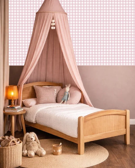 Studio Swaai – Rosy Lilac Checks Behang | Lila SW-81-VR02